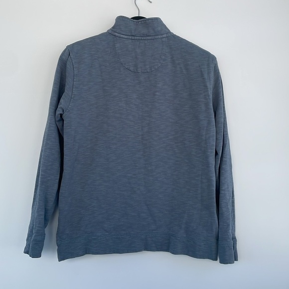 Orvis Blue Quarter-Zip Pullover with Pockets Medium - Picture 7 of 16